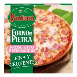 Pizza de jamón y queso fina y crujiente Forno di Pietra Buitoni 350 g.