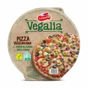 Pizza vegetariana de verduras asadas y queso curado Campofrío Vegalia 360 g.