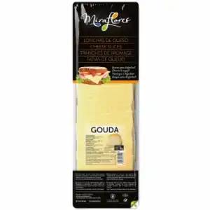 Queso gouda en lonchas Miraflores sin gluten 1 kg.