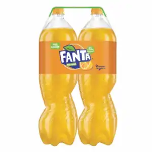 Refresco de naranja Fanta con gas pack de 2 botellas de 2 l.