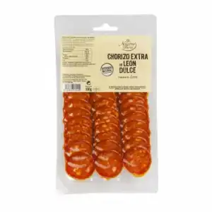 Chorizo de león dulce De Nuestra Tierra 100 g.