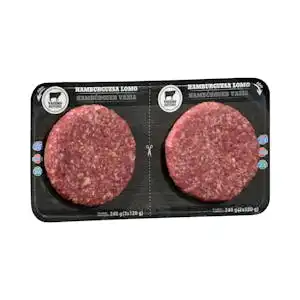 Hamburguesa de lomo de vacuno Paquete 0.24 kg
