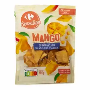 Mango deshidratado sin azúcar añadido Sensation Carrefour 90 g