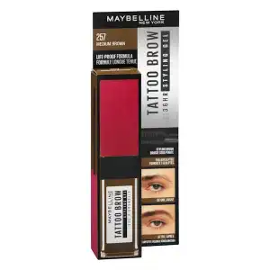 Máscara de cejas Tattoo Brow 36h Maybelline 257 Medium brown 1 ud