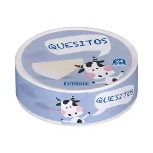 Queso Hacendado en porciones Caja 0.375 kg