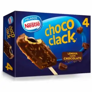 Bombón helado Chococlack Classic Nestlé sin gluten 4 ud.