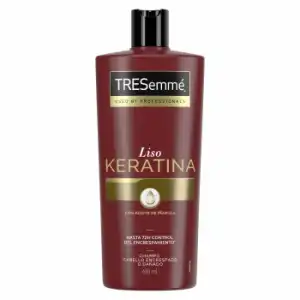 Champú liso keratina con aceite marula hasta 72h control del encrespamiento Tresemmé 685 ml.