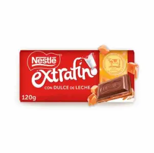 Chocolate con leche relleno de dulce de leche Nestlé Extrafino 120 g.