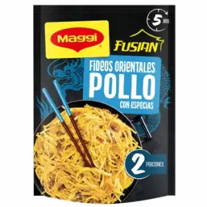 Fideos orientales de pollo con especias Fusian Maggi 121 g.