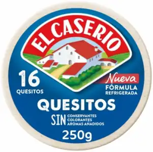 Queso fundido en porciones El Caserío sin gluten 250 g.