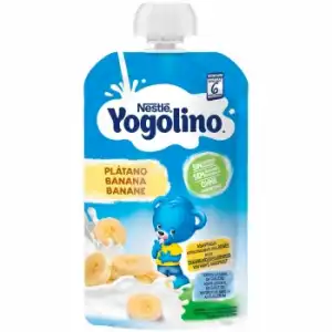 Bolsita de plátano desde 6 meses Nestlé Yogolino sin gluten 100 g.