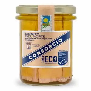 Bonito en aceite de oliva virgen extra Ecológico Consorcio 122 g.