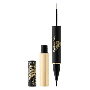 Delineador de ojos Eyeliner Duo Celestial Night Deliplus negro y dorado