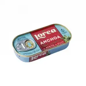 Filetes de anchoa del Cantábrico en aceite de oliva Gourmet Lorea 30 g.