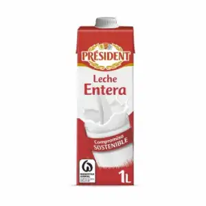 Leche entera Président brik 1 l.