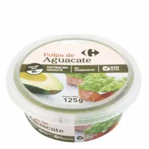 Pulpa de aguacate Carrefour 125 g