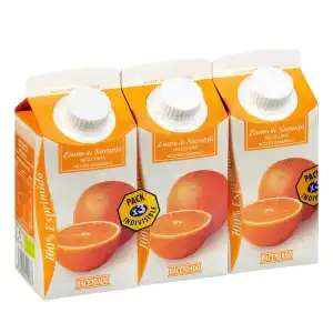 Zumo de naranja selección Hacendado 3 mini bricks X 330 ml