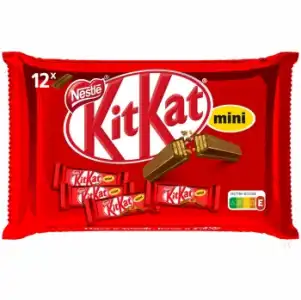 Barrita de galleta crujiente cubierta de chocolate mini Nestlé Kit Kat 200 g.