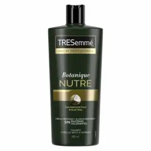 Champú botanique nutre con aceite de coco & aloe vera cabello hidratado y mas fuerte Tresemmé 685 ml.