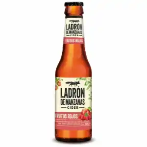 Cider Ladrón de manzanas sabor frutos rojos botella 25 cl.