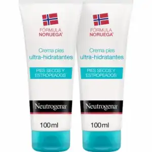 Crema pies ultra hidratante para pies secos y estropeados Neutrogena pack de 2 unidades de 100 ml.