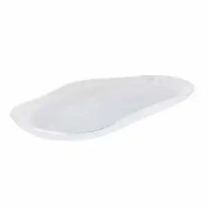 Fuente Oval de Vidrio Deco Alabastro ALFARES 35,2x19,7 cm