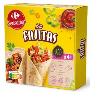 Kit para fajitas Sensation Carrefour 475 g.