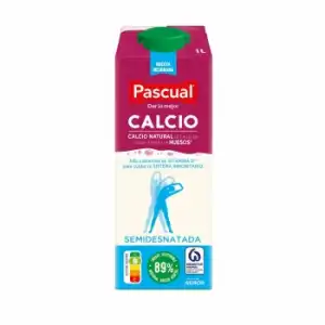 Leche semidesnatada con calcio Pascual brik 1 l.