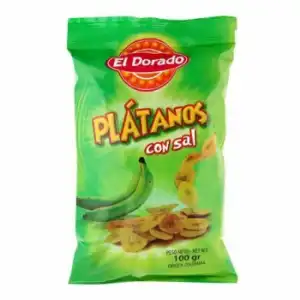 Snack de plátano con sal El Dorado 100 g.