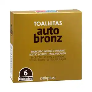 Toallitas autobronceadoras Deliplus monodosis Caja 6 ud