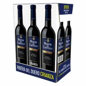 Vino D.O. Ribera del Duero tinto crianza Mayor de Castilla pack de 6 botellas de 75 cl.