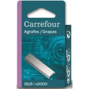 Blister 2000 Grapas 26/6 Carrefour