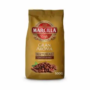 Café en grano natural Marcilla Gran Aroma 500 g.