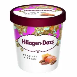 Helado de praniles&cream Häagen-Dazs sin gluten 400 g.