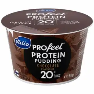 Natilla de chocolate alta en proteínas Valio Profeel Protein sin lactosa 180 g.