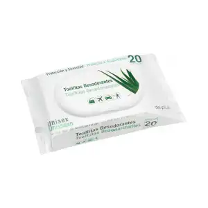 Toallitas desodorantes con aloe vera Deliplus Paquete 1 ud