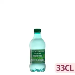 Agua mineral con gas pequeña Saint George sabor intenso