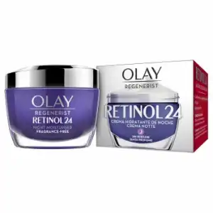 Crema facial hidratante de noche con retinol sin fragancia Regenerist Retinol24 Olay 50 ml.