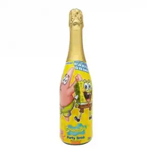 Espumoso Party Drink Bob Esponja sin alcohol sin gluten 75 cl.