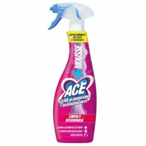 Limpia hogar spray mousse acción lejía blanqueador y desengrasante spray Ace 700 ml.