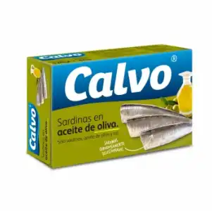 Sardinas en aceite de oliva Calvo 84 g.