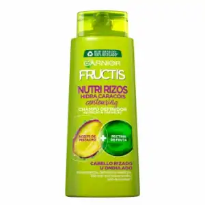 Champú fortificante Nutri Rizos Contouring para cabello rizado u ondulado Garnier-Fructis 690 ml.