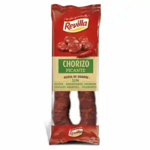 Chorizo picante Revilla sin gluten 250 g.