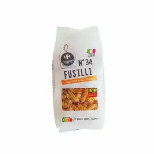 Fusilli italiano Original Carrefour 500 g.