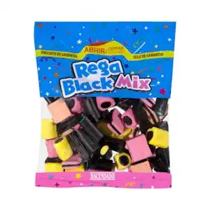 Golosinas Rega Black Mix Hacendado Paquete 0.3 kg