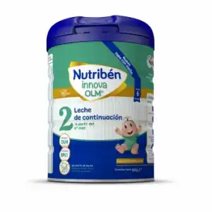 Leche infantil de continuación desde 6 meses en polvo Nutribén Innova 2 sin aceite de palma lata 800 g.