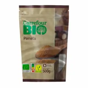 Panela ecológica Carrefour Bio 500 g.