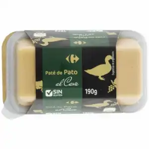 Paté de pato al cava Carrefour sin gluten 190 g