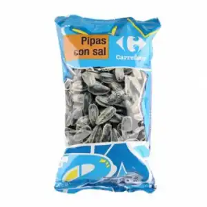 Pipas de girasol saladas Carrefour 140 g.