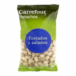 Pistachos tostados y saldaos Carrefour 400 g.